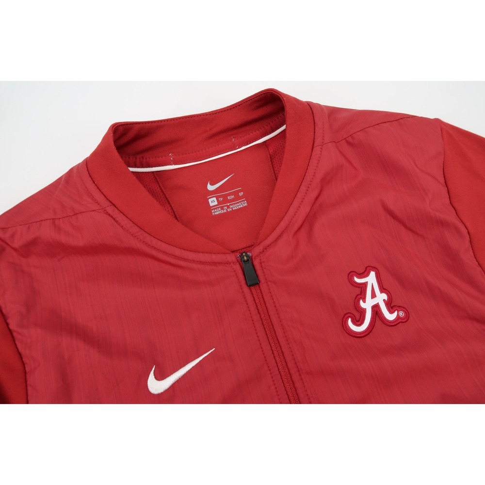 Alabama‎ Crimson Tide Jacket Mens XS Red Embroidered Windbreaker Nike Team Issue